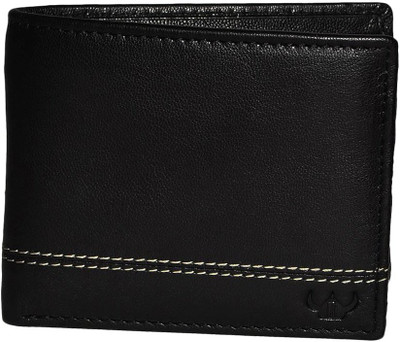 

OODI Men Black Genuine Leather Wallet(4 Card Slots)