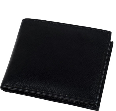 

ZINT Men Black Genuine Leather Wallet(6 Card Slots)