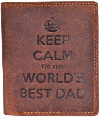 

Hidestitch Men Brown Genuine Leather Wallet(5 Card Slots), Brown-05