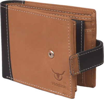 

Hidelink Men Casual Brown, Black Genuine Leather Wallet(9 Card Slots)