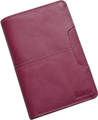 

Knott Women Casual Pink Genuine Leather Wallet(8 Card Slots)