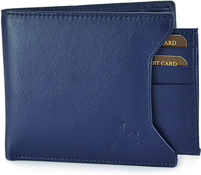 

Hornbull Men Casual, Formal Blue Genuine Leather Wallet(7 Card Slots), Navy