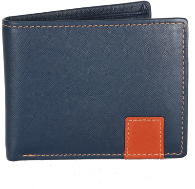 

Creative India Exports Men Blue Genuine Leather Wallet(6 Card Slots)