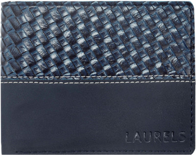 

Laurels Men Blue Artificial Leather Wallet(6 Card Slots)