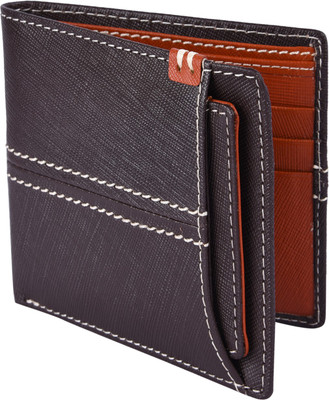 

Death by Color Men Brown Genuine Leather Wallet(6 Card Slots)