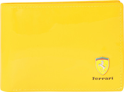 

Ferrari shining Men Yellow Canvas Wallet(5 Card Slots)