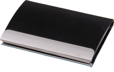 

ShopoSite Men Black Artificial Leather Card Holder(1 Card Slot)