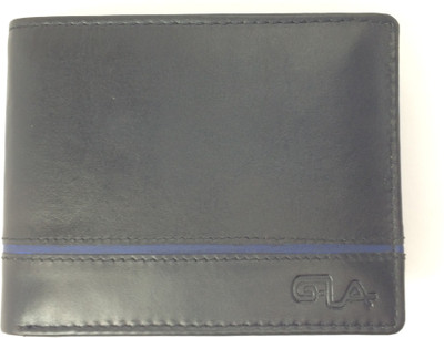 Goodwill Leather Art Men Black Genuine Leather Wallet(7 Card Slots)