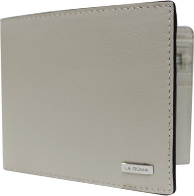 

La Roma Men White Genuine Leather Wallet(3 Card Slots), Ivory