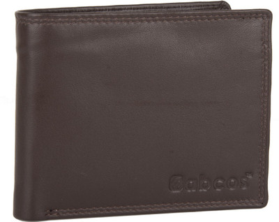

Abcos Men Brown Genuine Leather Wallet(4 Card Slots), W00101-brown