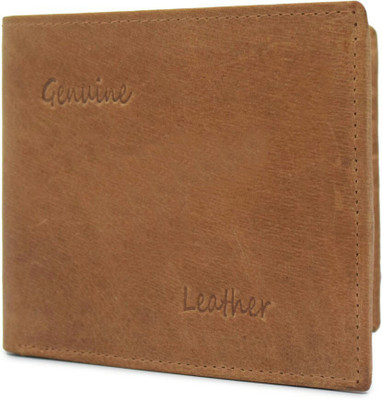 

Accezory Men Tan Genuine Leather Wallet(6 Card Slots)