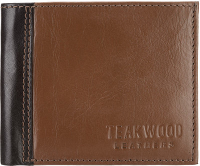 

Teakwood Men Brown Genuine Leather Wallet(8 Card Slots)