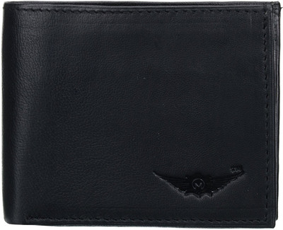 

MASKINO Men Black Genuine Leather Wallet(4 Card Slots)