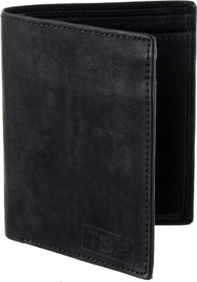 

The Blue Pink Men Black Artificial Leather Wallet(6 Card Slots), Black-01