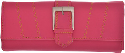

Cuddle Girls Multicolor Fabric Wallet(4 Card Slots), Pink