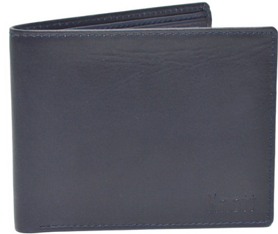 

Knott Men Blue Genuine Leather Wallet(9 Card Slots), Blue-16