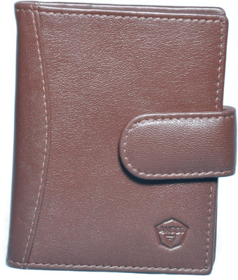 

ANSSS Men Brown Genuine Leather Card Holder(18 Card Slots)