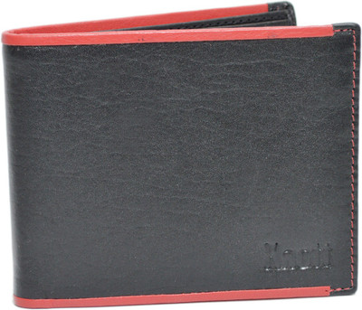 

Knott Men Black Genuine Leather Wallet(10 Card Slots), Black-20