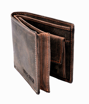 

Hidestitch Men Brown Genuine Leather Wallet(6 Card Slots), Dark brown-05
