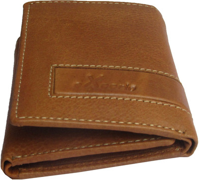 eXcorio Men Tan Genuine Leather Wallet(5 Card Slots)