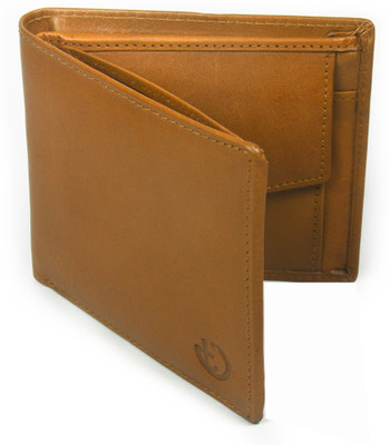 

Trendy Guys Men Tan Genuine Leather Wallet(9 Card Slots)