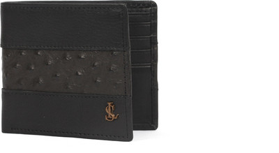 

Leather Studio Men Black Genuine Leather Wallet(8 Card Slots)