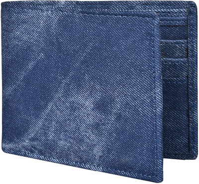 

ADESCO Men Blue Artificial Leather Wallet(6 Card Slots)