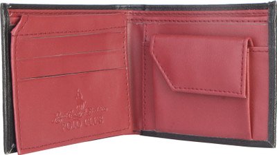 

Royal County Of Berkshire Polo Club Men Black Artificial Leather Wallet(4 Card Slots), Black-02