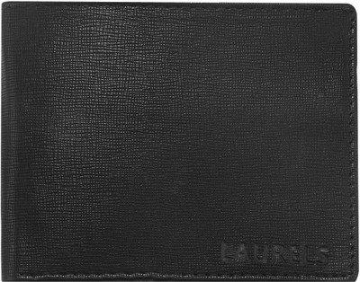 

Laurels Men Black Artificial Leather Wallet(6 Card Slots)