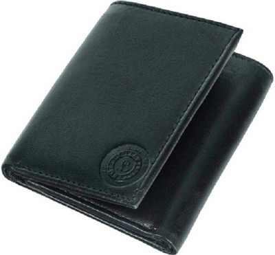 

Fashion ALW Men Black Genuine Leather Wallet(5 Card Slots)