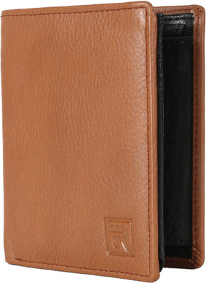 

Regnum Men Brown Genuine Leather Wallet(6 Card Slots), Camel brown