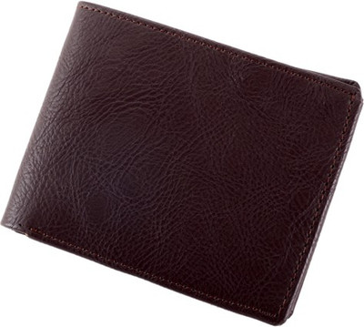 

Borse Men Brown Genuine Leather Wallet(6 Card Slots)