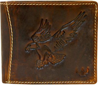

DHide Designs Men Brown Genuine Leather Wallet(8 Card Slots)