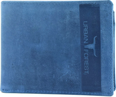 

Urban Forest Men Blue Genuine Leather Wallet(7 Card Slots)