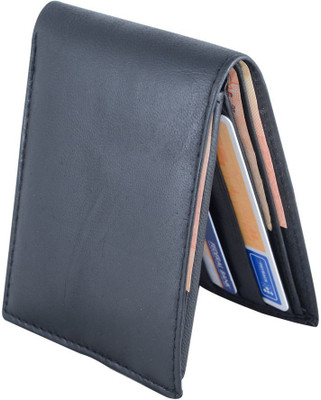 

HolBoro Men Black Genuine Leather Wallet(6 Card Slots)
