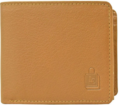 

Le Craf Men Khaki Genuine Leather Wallet(4 Card Slots)