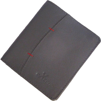 

eXcorio Men Grey Genuine Leather Wallet(4 Card Slots)