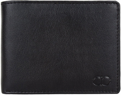 Amicraft Men Black Genuine Leather Wallet(8 Card Slots)