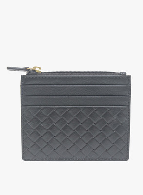 

La Roma Men Black Genuine Leather Card Holder(6 Card Slots)