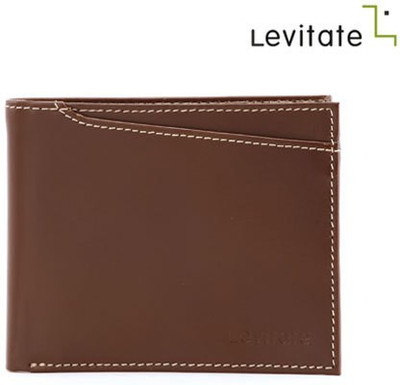

Levitate Men Brown Genuine Leather Wallet(4 Card Slots)