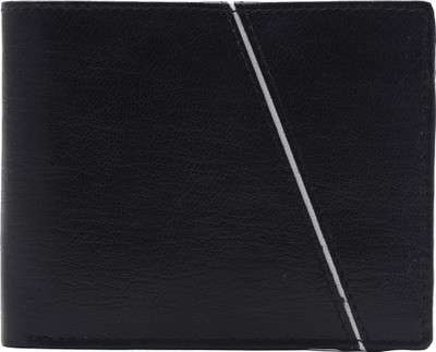 

Unicraft Men Black, White Genuine Leather Wallet(3 Card Slots), 3 card slots;3 compartments
