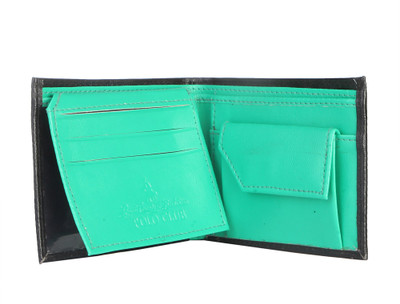 

Royal County Of Berkshire Polo Club Men Black Artificial Leather Wallet(4 Card Slots), Black-02