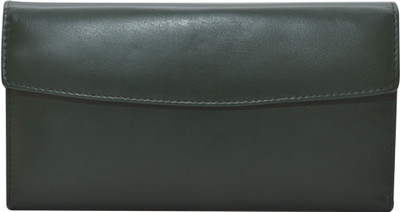 

Knott Women Formal Green Genuine Leather Wallet(4 Card Slots)