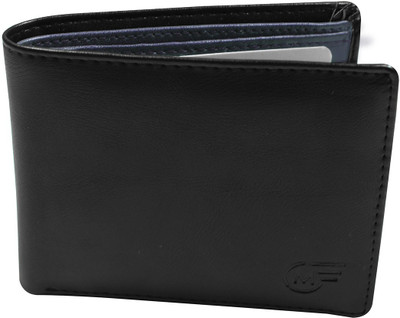 

The Purple Marke Men Black Artificial Leather Wallet(6 Card Slots)