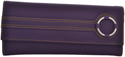 

Cuddle Girls Casual, Formal, Travel, Trendy Multicolor Fabric Wallet(4 Card Slots), Purple