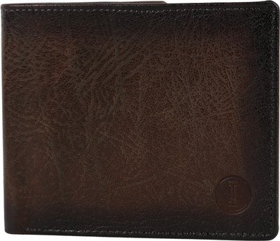 

INLAY Men Brown Genuine Leather Wallet(12 Card Slots)