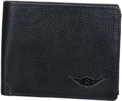 

MASKINO Men Black Genuine Leather Wallet(4 Card Slots)