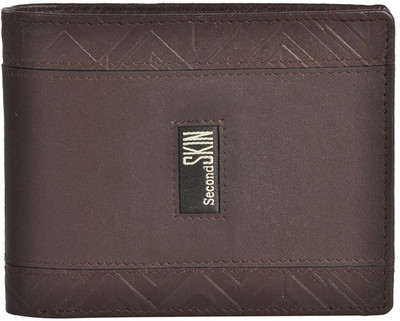 

Second Skin Men Brown Genuine Leather Wallet(10 Card Slots)