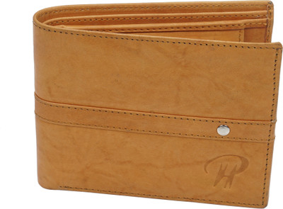 

Pranjals House Men Brown Genuine Leather Wallet(5 Card Slots), Light brown