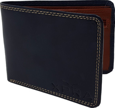 

XPRA Men Black Genuine Leather Wallet(6 Card Slots)